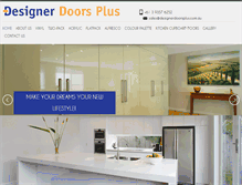 Tablet Screenshot of designerdoorsplus.com.au